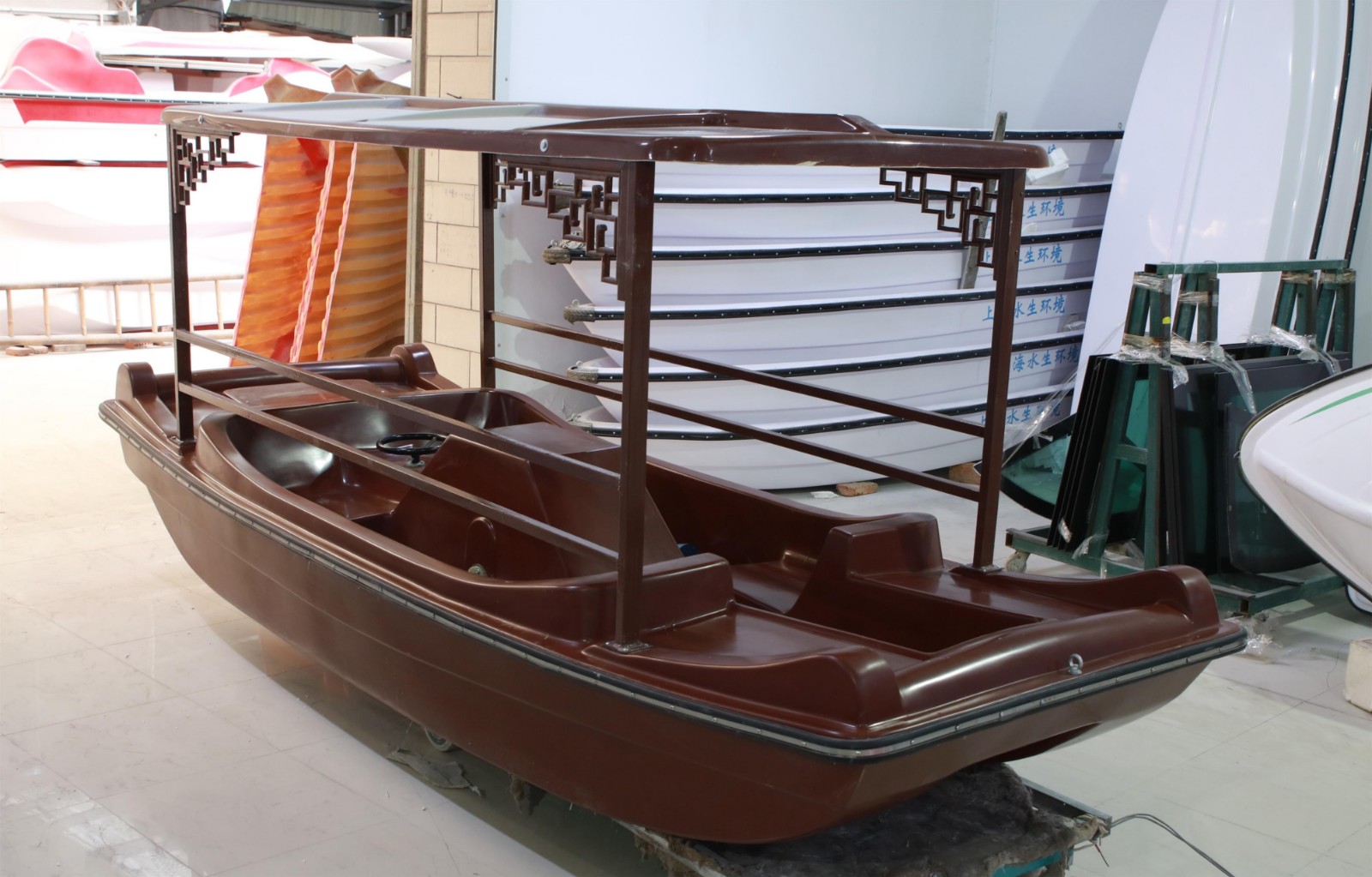 仿古腳踏船  畫(huà)舫腳踏船  顏色定做
